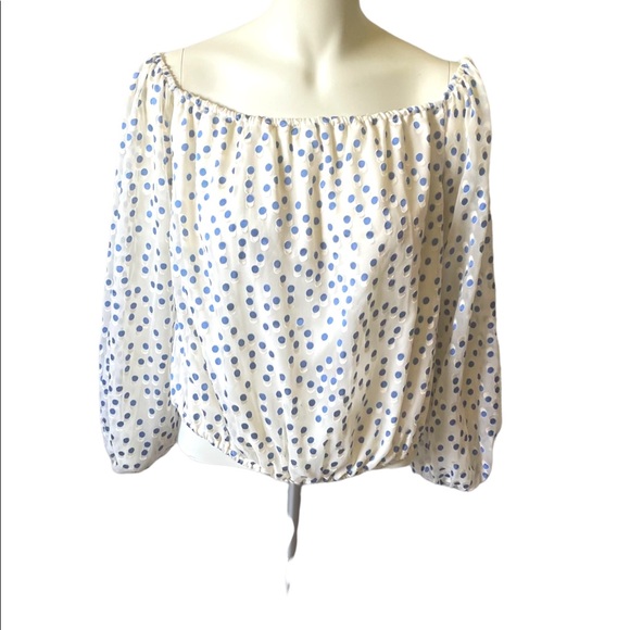Lovers + Friends Oh Girl Top in Speckled Ocean Off the Shoulder Top - Medium - Picture 3 of 11